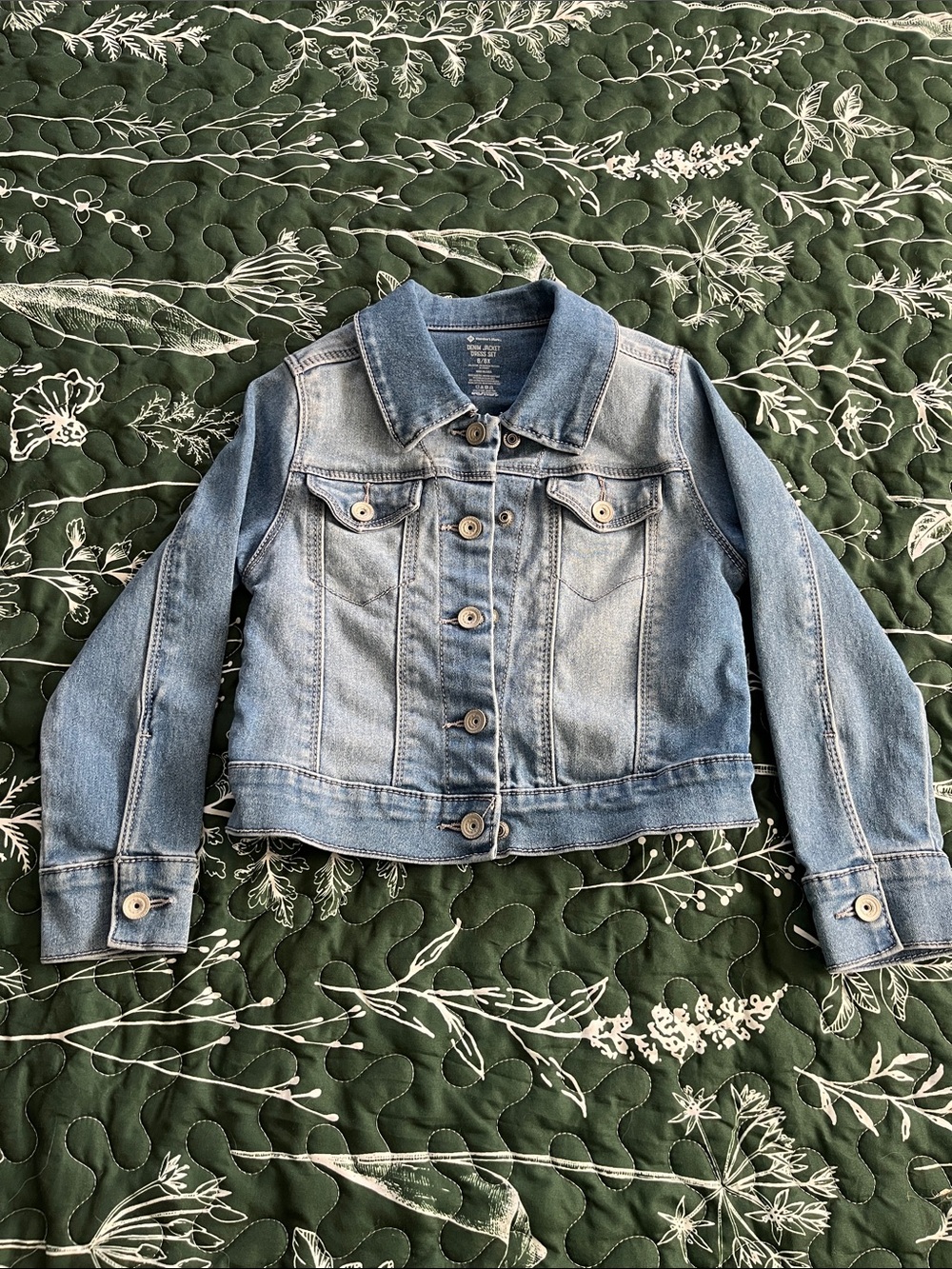 Light Wash Denim Jacket - Classic Button-Up